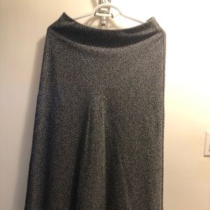 Zara full length grey skirt